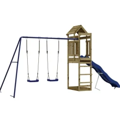 vidaXL Parque infantil de exterior madera de pino impregnada Best