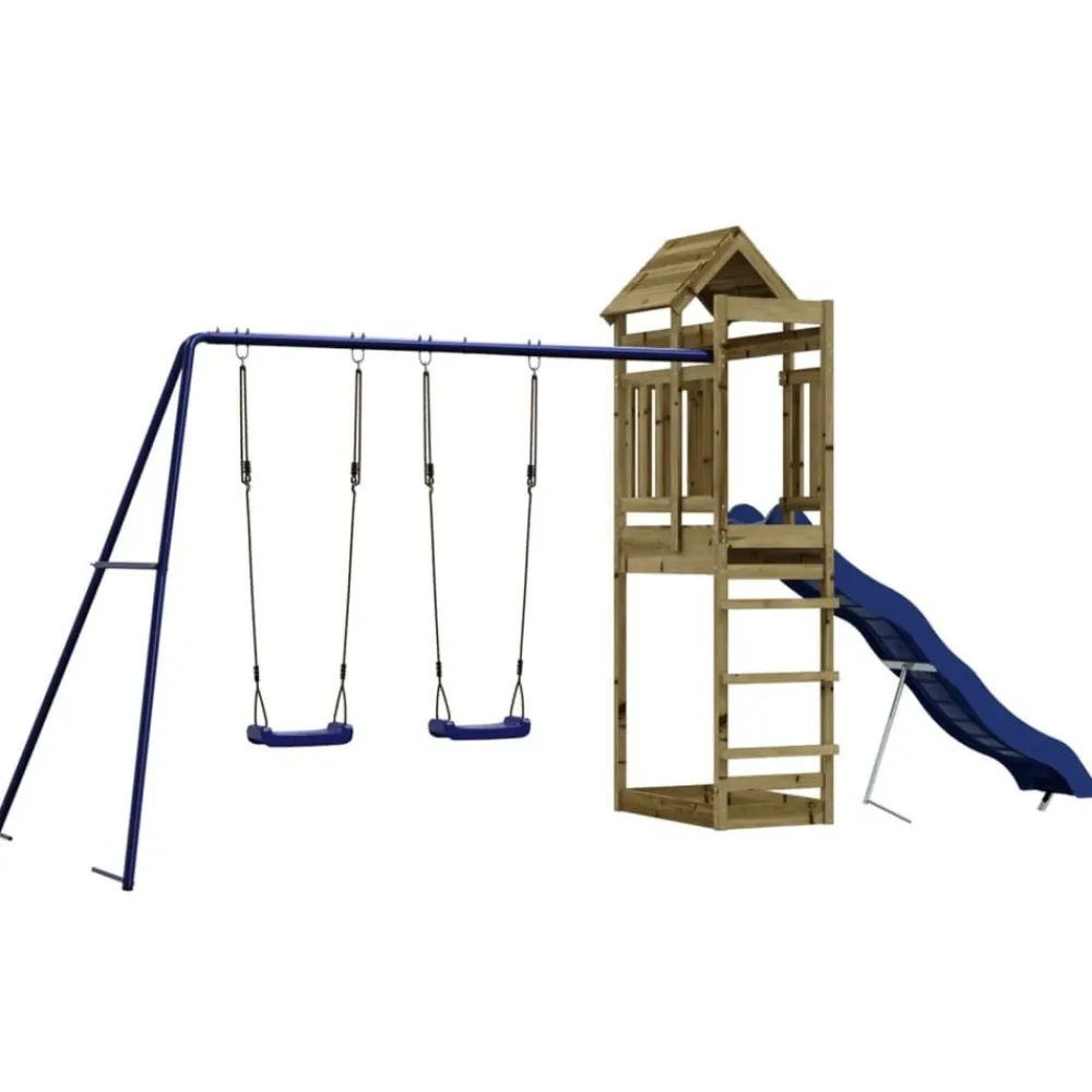vidaXL Parque infantil de exterior madera de pino impregnada Best
