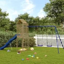 vidaXL Parque infantil de exterior madera de pino impregnada Best