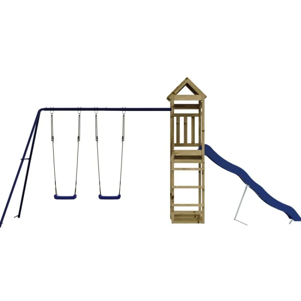 vidaXL Parque infantil de exterior madera de pino impregnada Best