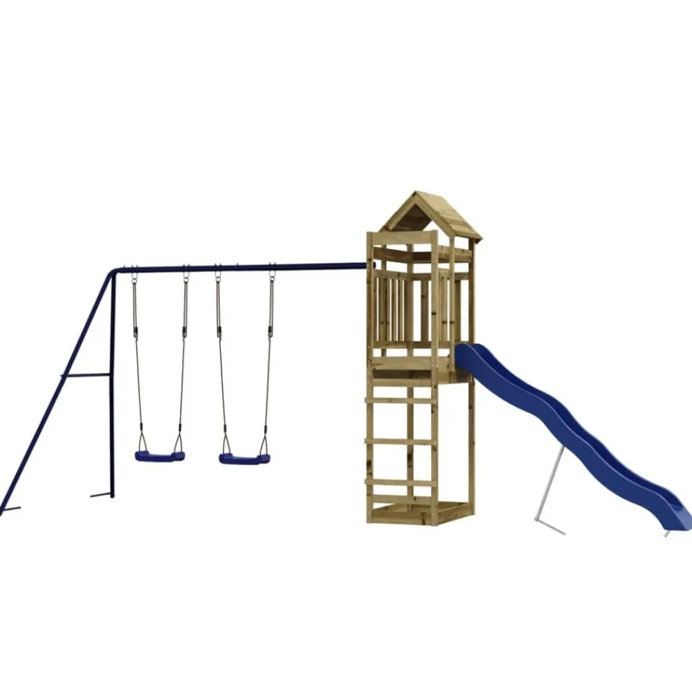 vidaXL Parque infantil de exterior madera de pino impregnada Best