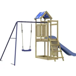 vidaXL Estructuras Para Juegos Al Aire Libre-Parque infantil de exterior madera de pino impregnada