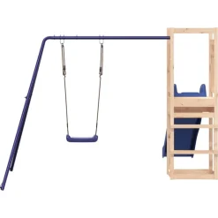 vidaXL Estructuras Para Juegos Al Aire Libre-Parque infantil de exterior madera maciza de pino