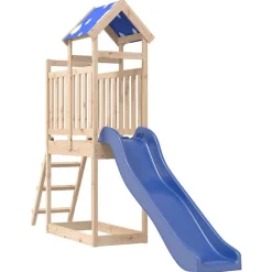 vidaXL Parque infantil de exterior de madera maciza de pino