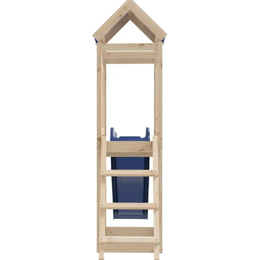 vidaXL Parque infantil de exterior de madera maciza de pino