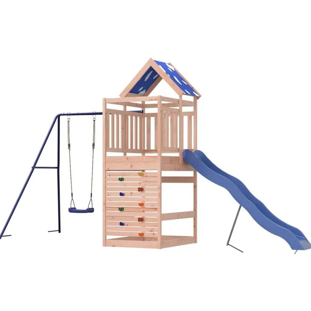 vidaXL Estructuras Para Juegos Al Aire Libre-Parque infantil de exterior madera maciza Douglas3156935