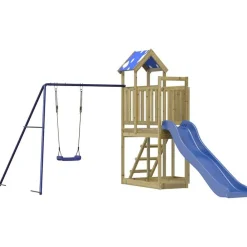 vidaXL Parque infantil de exterior madera de pino impregnada