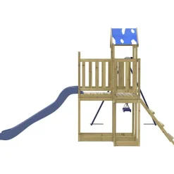 vidaXL Parque infantil de exterior madera de pino impregnada