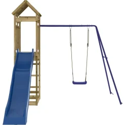 vidaXL Estructuras Para Juegos Al Aire Libre-Parque infantil de exterior madera de pino impregnada