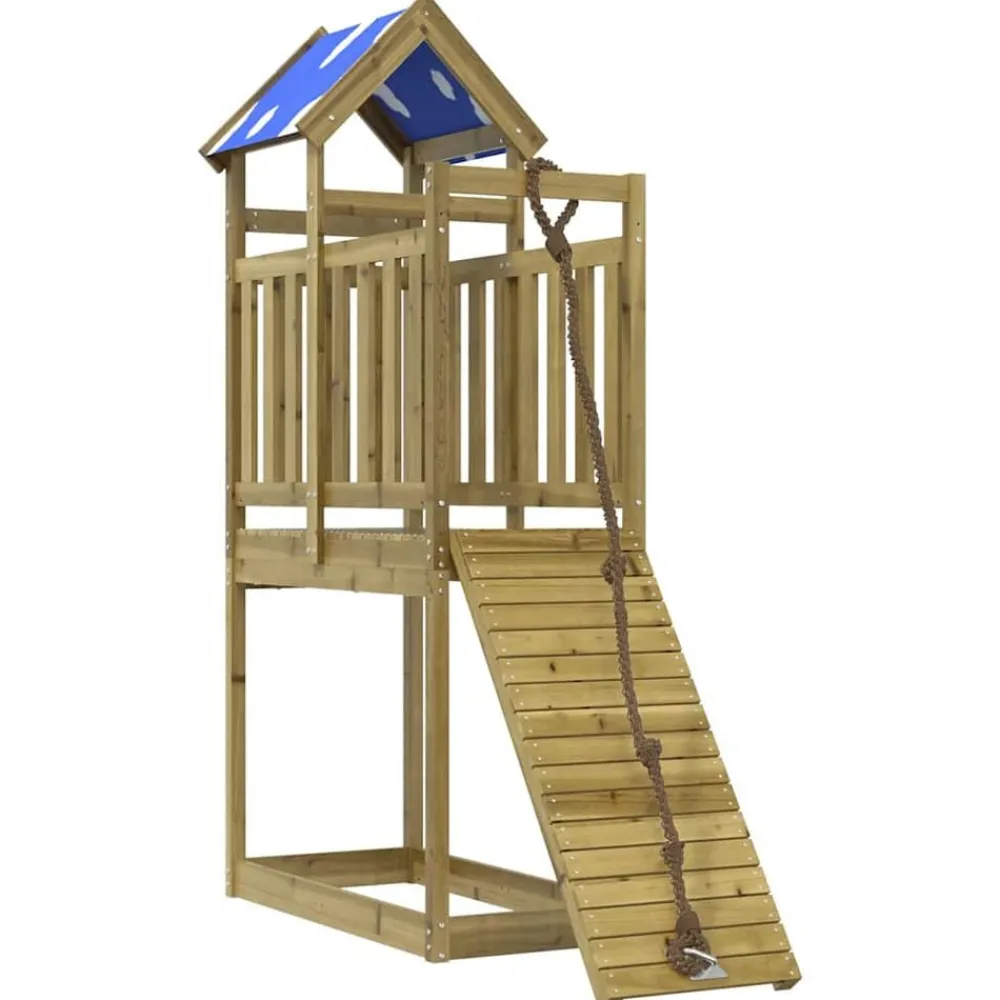 vidaXL Parque infantil de exterior madera de pino impregnada Hot
