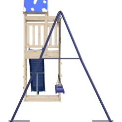 vidaXL Estructuras Para Juegos Al Aire Libre-Parque infantil de exterior de madera maciza de pino