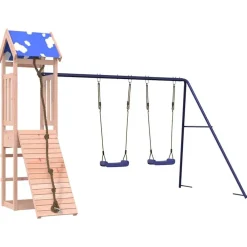 vidaXL Parque infantil de exterior madera maciza Douglas3156935