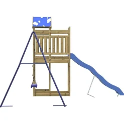 vidaXL Parque infantil de exterior madera de pino impregnada