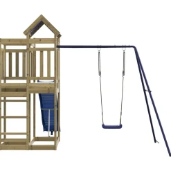 vidaXL Parque infantil de exterior madera de pino impregnada