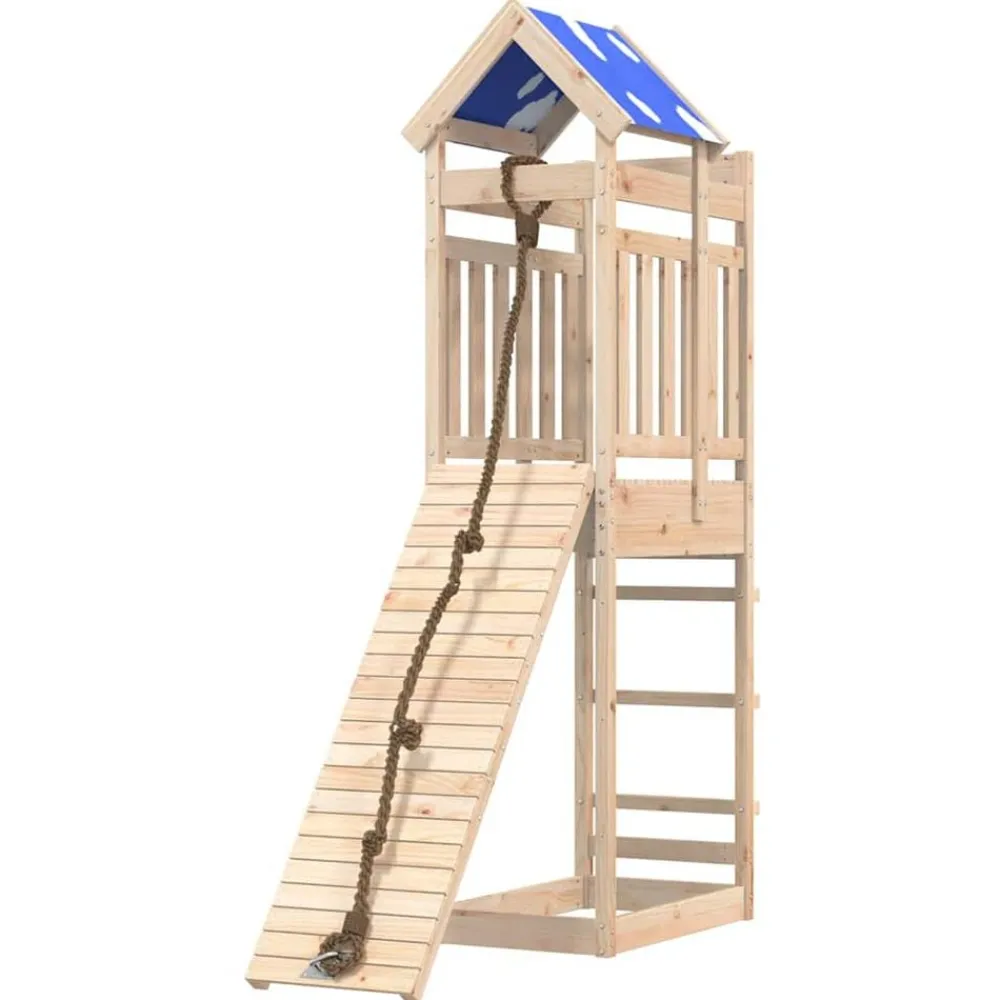 vidaXL Parque infantil de exterior de madera maciza de pino Sale