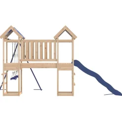 vidaXL Estructuras Para Juegos Al Aire Libre-Parque infantil de exterior de madera maciza de pino
