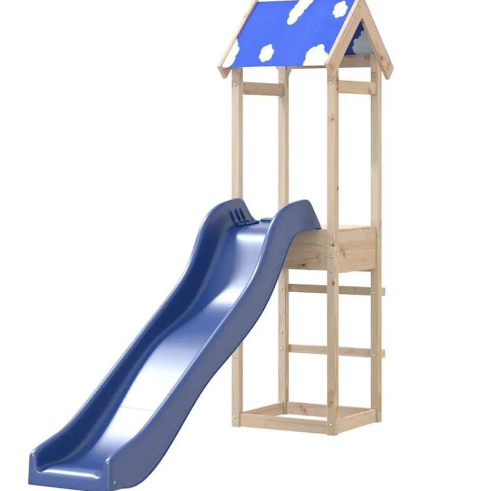 vidaXL Parque infantil de exterior de madera maciza de pino Discount