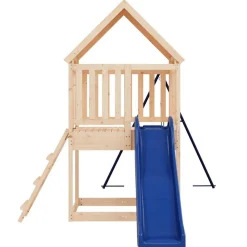 vidaXL Estructuras Para Juegos Al Aire Libre-Parque infantil de exterior madera maciza de pino