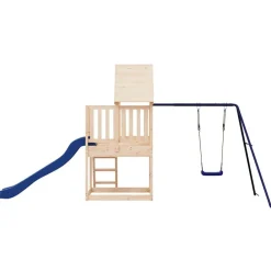 vidaXL Estructuras Para Juegos Al Aire Libre-Parque infantil de exterior madera maciza de pino