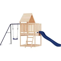 vidaXL Estructuras Para Juegos Al Aire Libre-Parque infantil de exterior madera maciza de pino
