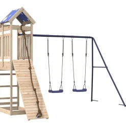 vidaXL Parque infantil de exterior de madera maciza de pino Outlet