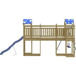 vidaXL Estructuras Para Juegos Al Aire Libre-Parque infantil de exterior madera de pino impregnada
