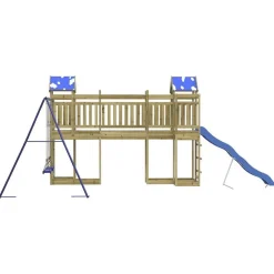 vidaXL Estructuras Para Juegos Al Aire Libre-Parque infantil de exterior madera de pino impregnada