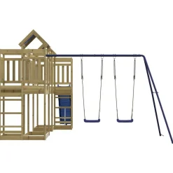vidaXL Estructuras Para Juegos Al Aire Libre-Parque infantil de exterior madera de pino impregnada