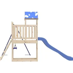 vidaXL Parque infantil de exterior de madera maciza de pino Best