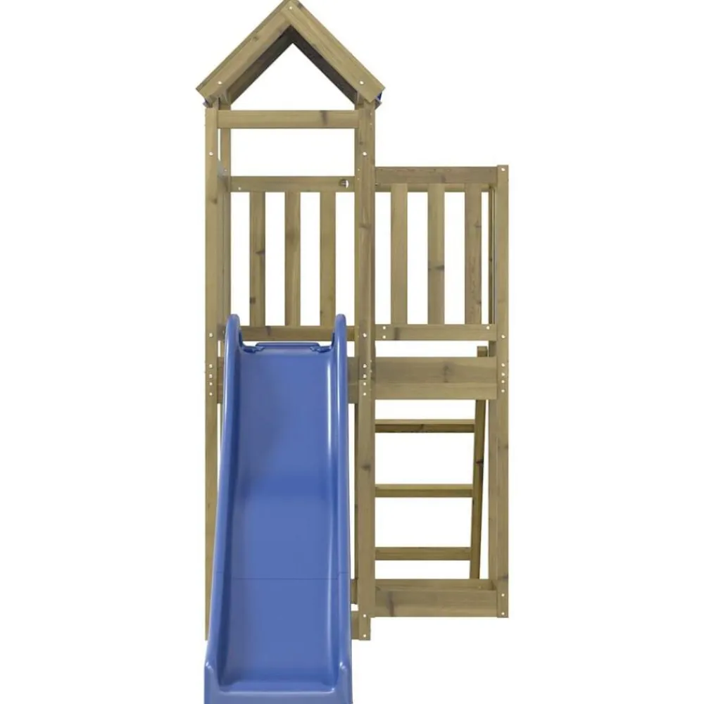vidaXL Parque infantil de exterior madera de pino impregnada Clearance