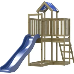 vidaXL Parque infantil de exterior madera de pino impregnada Clearance