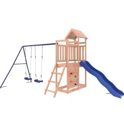 vidaXL Estructuras Para Juegos Al Aire Libre-Parque infantil de exterior madera maciza Douglas