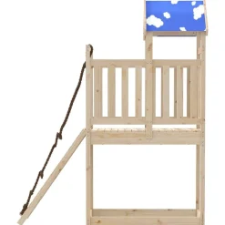 vidaXL Parque infantil de exterior de madera maciza de pino New