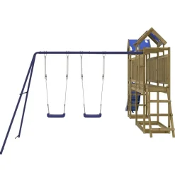 vidaXL Estructuras Para Juegos Al Aire Libre-Parque infantil de exterior madera de pino impregnada