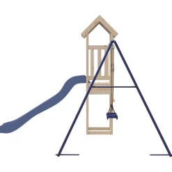 vidaXL Estructuras Para Juegos Al Aire Libre-Parque infantil de exterior de madera maciza de pino