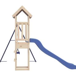 vidaXL Estructuras Para Juegos Al Aire Libre-Parque infantil de exterior de madera maciza de pino