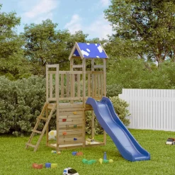 vidaXL Parque infantil de exterior madera de pino impregnada