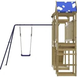 vidaXL Estructuras Para Juegos Al Aire Libre-Parque infantil de exterior madera de pino impregnada