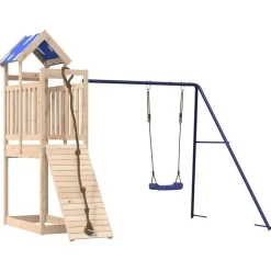 vidaXL Parque infantil de exterior de madera maciza de pino Sale