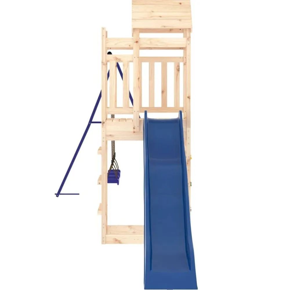 vidaXL Estructuras Para Juegos Al Aire Libre-Parque infantil de exterior madera maciza de pino