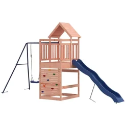 vidaXL Parque infantil de exterior madera maciza Douglas New
