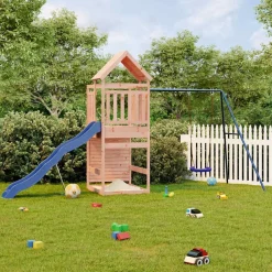 vidaXL Parque infantil de exterior madera maciza Douglas New