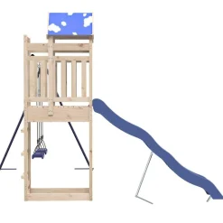 vidaXL Estructuras Para Juegos Al Aire Libre-Parque infantil de exterior de madera maciza de pino