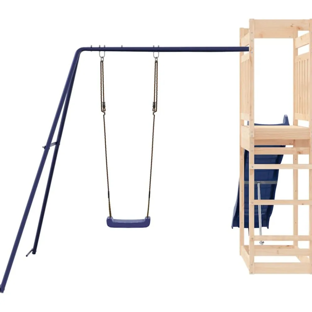 vidaXL Parque infantil de exterior madera maciza de pino