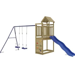 vidaXL Parque infantil de exterior madera de pino impregnada Hot