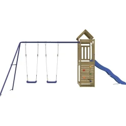 vidaXL Parque infantil de exterior madera de pino impregnada Hot