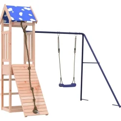 vidaXL Parque infantil de exterior madera maciza de abeto Douglas Sale