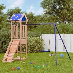 vidaXL Parque infantil de exterior madera maciza de abeto Douglas Sale