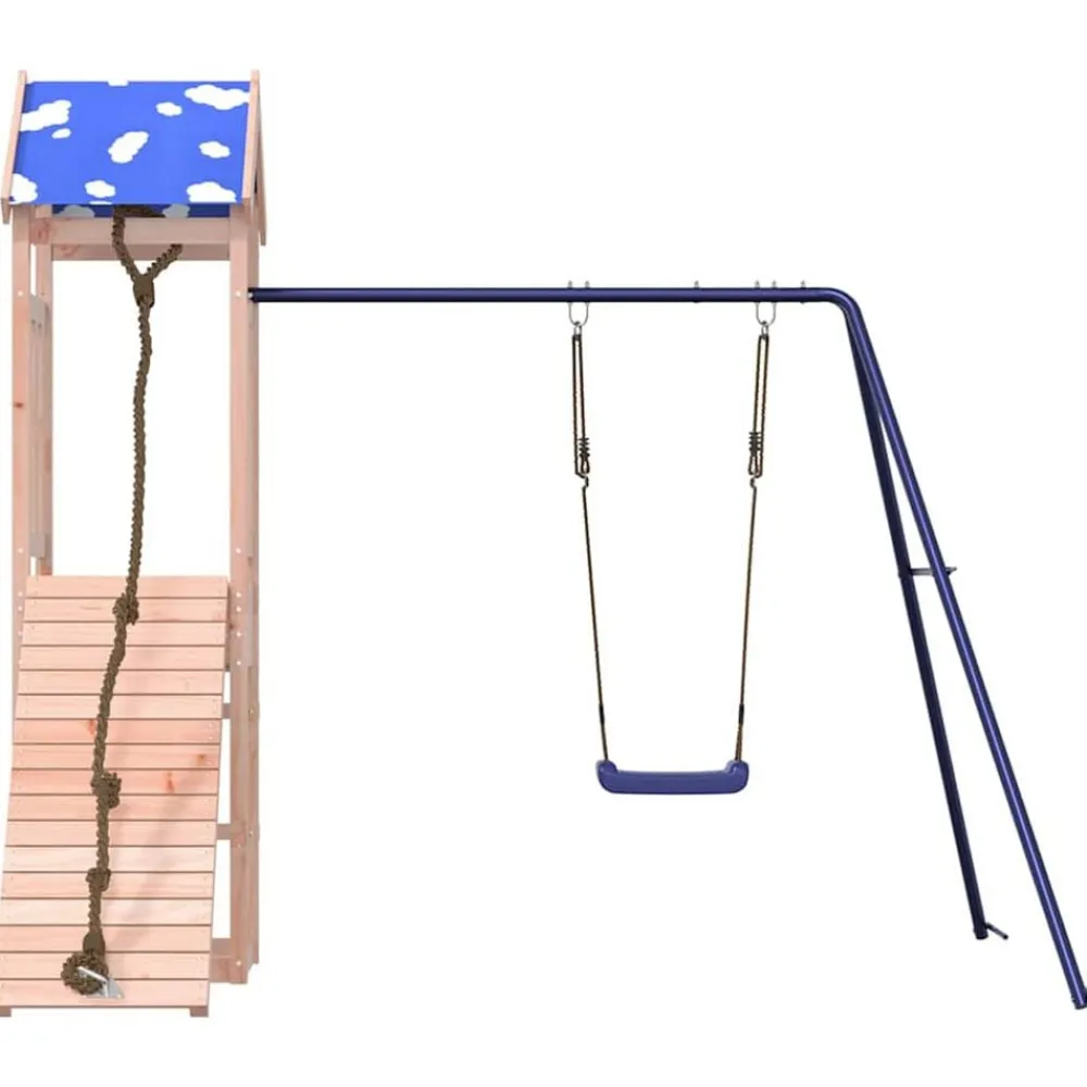 vidaXL Parque infantil de exterior madera maciza de abeto Douglas Sale