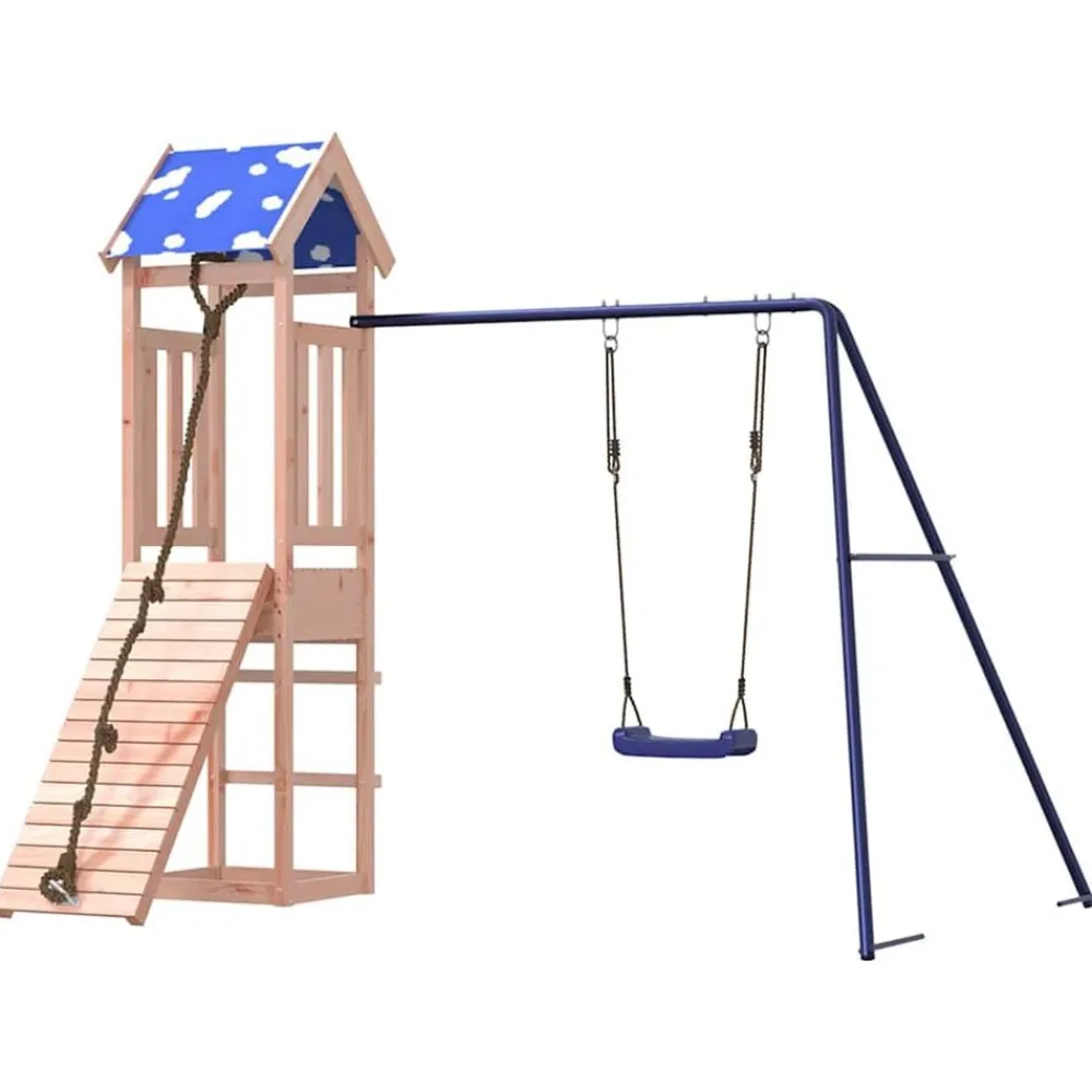 vidaXL Parque infantil de exterior madera maciza de abeto Douglas Sale